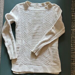 Hollister Textured Cream Sweater